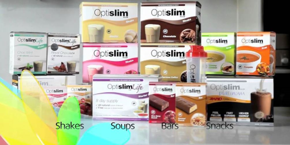 the range of optislim weight loss products