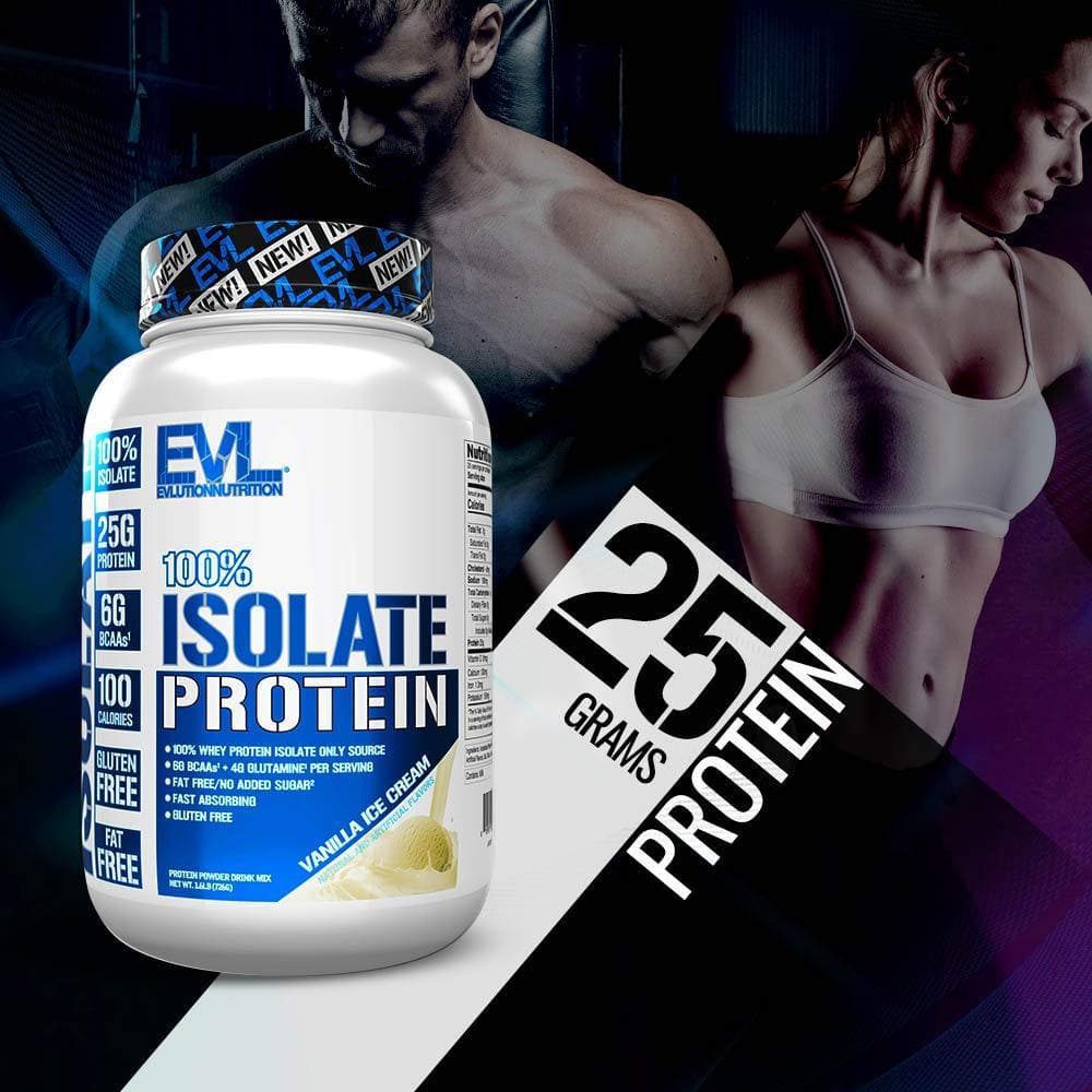 Evlution Nutrition 100% Isolate, Hydrolyzed Whey Isolate Protein Powder - 725 gms-Curavita