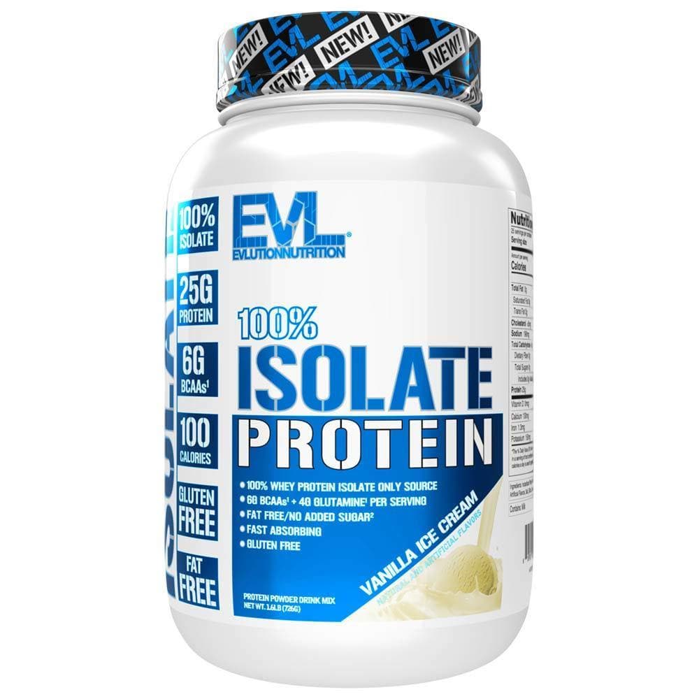 Evlution Nutrition 100% Isolate, Hydrolyzed Whey Isolate Protein Powder - 725 gms-Curavita
