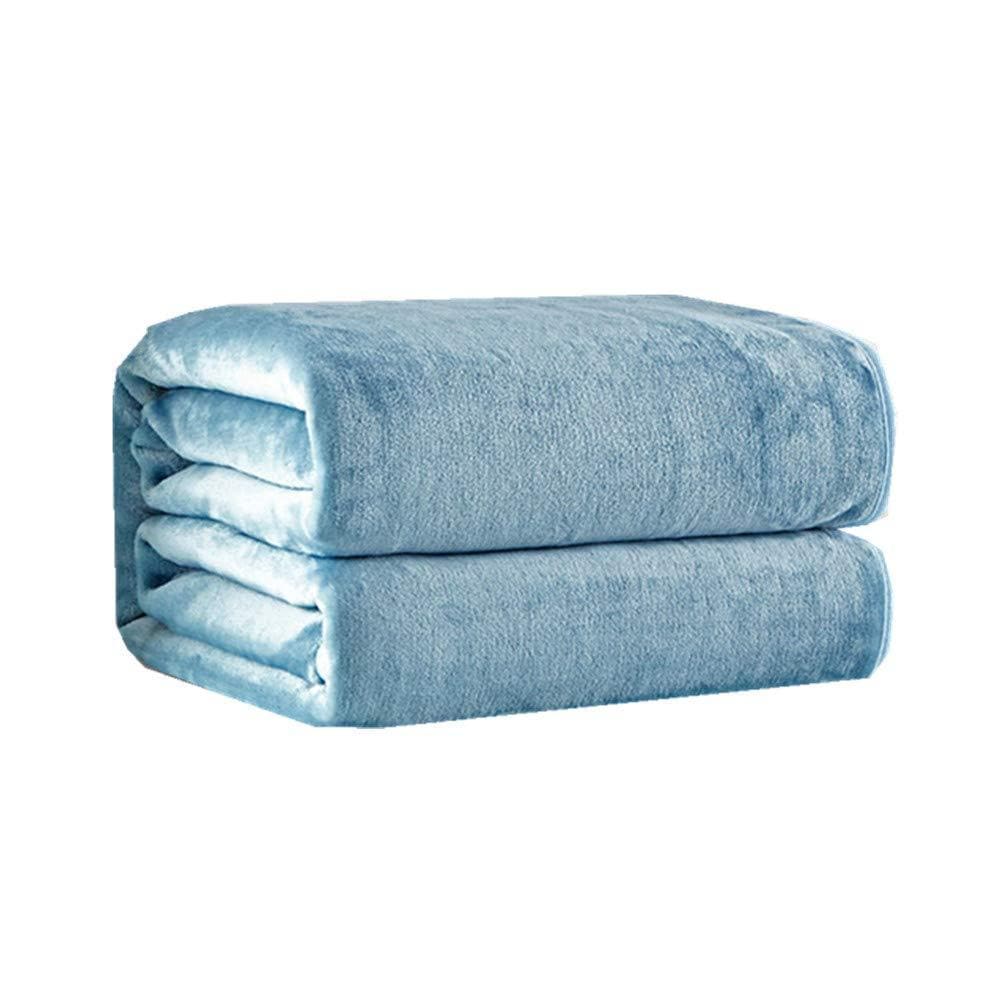 Flannel Fleece Luxury Blanket Throw Lightweight Cozy Plush Microfiber Solid Blanket