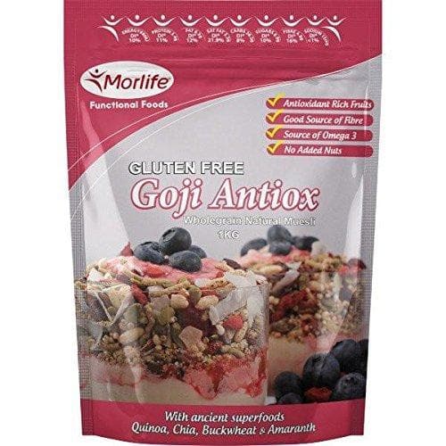 Goji Antiox Gluten Free Muesli 1kg - Morlife-Curavita