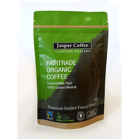 JASPER COFFEE Jasper Fairtrade Organic Freeze Dried Instant Coffee