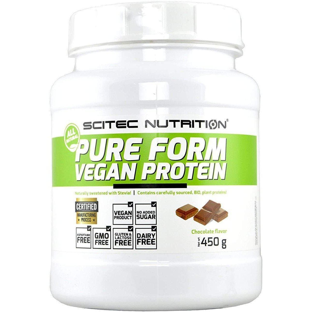 Scitec Nutrition - Post-Workout, 100% Pure Protein Mix - Chocolate Flavour - 450g-Curavita