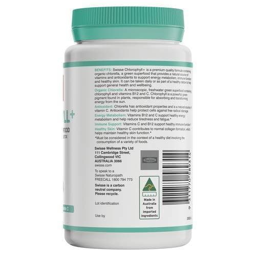 Swisse Ultiboost Chlorophyll+, 100 Tablets-Curavita